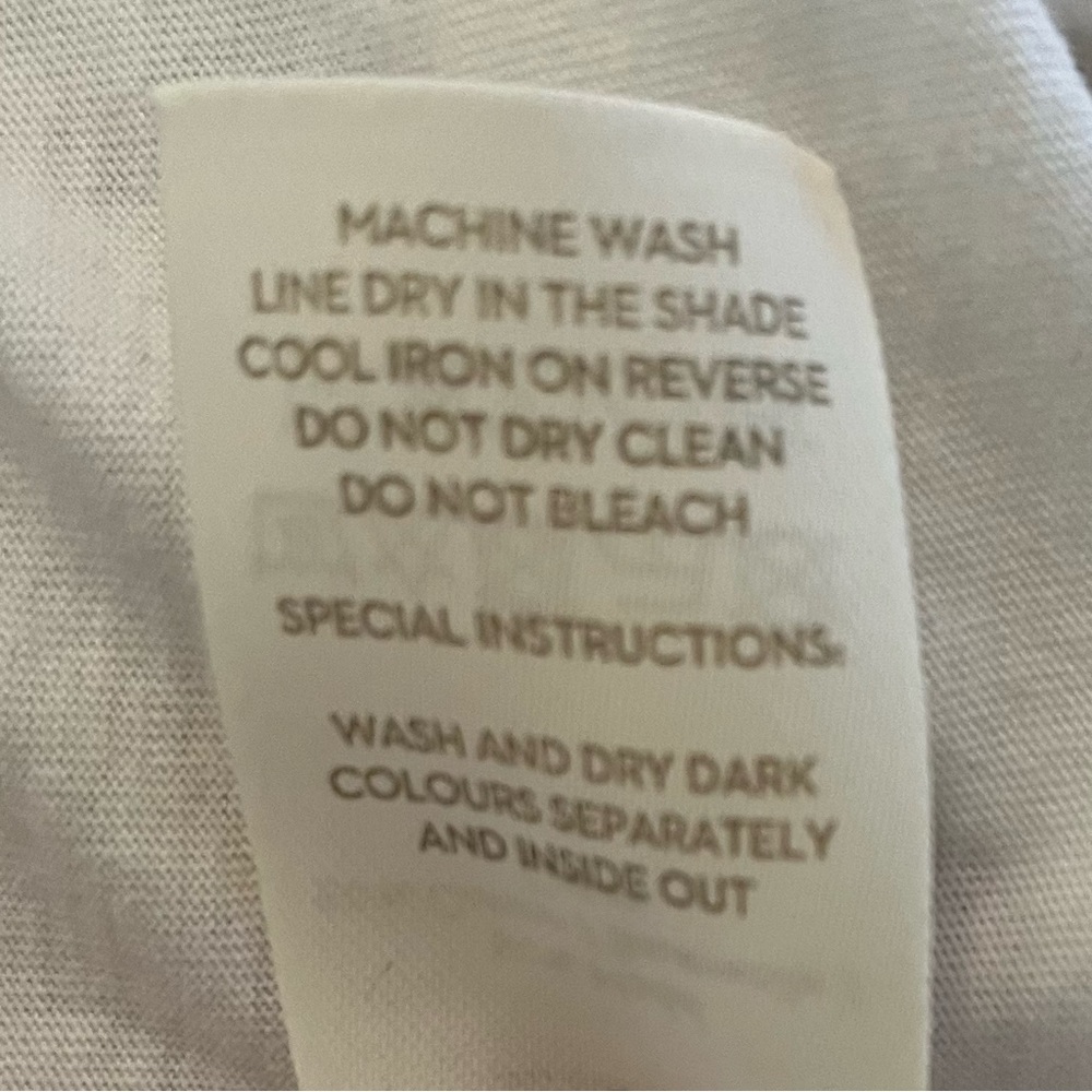 Boden White Modal/Cotton Tee with Ruffle Sleeve S - Picture 6 of 7
